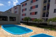 Apartamento de 2 dormitórios, sala, cozinha, área de serviço, banheiro e sacada com porta de vidro e tela de proteção, no banheiro box de vidro. Garagem fixa.&lt;BR&gt;Condomínio com piscina, salão de