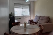 Apartamento  de 1 dormitório no bairro  Centro Histórico, em Porto Alegre/RS.  Living para 2  ambientes, banheiro social, cozinha ,  área de serviço  separada, junker ,  chuveiro a gás, móveis no banh