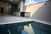 Casa nova a venda com piscina no Residencial Jardim dos Lírios Paulínia!