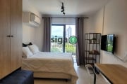 Studio para locação com 27m², 1 quarto, sem vaga , MOBILIADO em Pinheiros