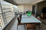 Apartamento mobiliado para alugar 3 quartos -2 vagas - 161m² em Moema