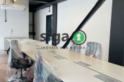 Sala Comercial com 40m² com varanda de 40m², opção MOBILIADO com 2 vagas