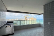 Apartamento caiçara Praia Grande 2 dormitórios 1 suíte vista mar pé na areia!