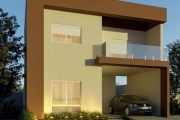 Casa de alto padrão construtivo, com 3 dormitorios sendo 1 suite master, pé direito alto, living amplo, hall, está sendo construida no melhor condominio fechado da cidade de Guaiba. Com toda a estrutu