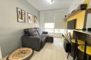 Excelente apartamento térreo semimobiliado com 53,50 m2 privativos no Condomínio Altos do Mirador no bairro Santo Antonio. Imóvel com dois dormitórios, sendo uma suíte, banho social, cozinha americana