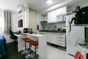 Apartamento à venda no Brás, Com 1 Dormitório, Sala 2 Ambientes, 1 banheiro, Cozinha Planejada com Geladeira, Cooktop e Aquecedor, 1 vaga. Lazer Total