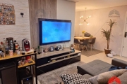 Apartamento em Santo André com 70m², 3 dormitórios, cozinha estilo americana, varanda gourmet envidraçada, 2 vagas de garagem com depósito