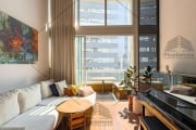 Apartamento duplex no Brooklin com 160m2, próximo a Rede Globo, alto padrão, suíte com closet, acabamento de primeira