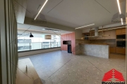 Apartamento Alto padrão no Brooklin, Semi Mobiliado, Ampla varanda integrada com a sala, 3 suítes, 3 vagas de garagem