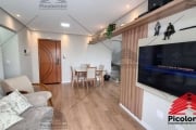 Cobertura Duplex em Santo André com 114m², sala 2 ambientes, cozinha com planejados, espaço gourmet com churrasqueira, 2 vagas, excelente localização.