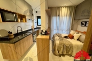 Studio 25 m², Vila Regente Feijó, novo, vaga opcional, 01 quarto, sala, cozinha, banheiro e sacada, prox ao shopping analia franco.