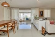 Apartamento Morumbi com 141m², 3 quartos, 3 suítes, 4 banheiros, 2 vagas, cozinha, sala 3 ambientes.