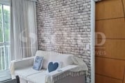 Apartamento decorado e mobiliado para locação com 2 dormitórios, sala com varanda. Lazer completo