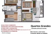 Apartamento novo com 2 quartos, peças amplas 1 vaga de estacionamento demarcada.