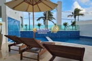 APARTAMENTO COM PRÉDIO FRENTE MAR EM MONGAGUÁ! Ref. 8143