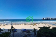 Apartamento frente mar, vista mar, 2 dormitórios, 1 vaga, Pitangueiras, Guarujá/SP.