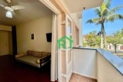 Apartamento na Praia, 1 Dormitório,  Enseada - Guarujá/SP