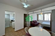 Apartamento Beira Mar, 1 Dormitório, 1 Vaga, Pitangueiras, Guarujá/SP