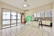 Apartamento beira mar, 1 dormitório, 1 vaga, Pitangueiras, Guarujá/SP.