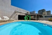 Cobertura Penthouse, 3 Dormitórios (1 Suíte), 1 Vaga, Área de Lazer, Tombo, Guarujá/SP