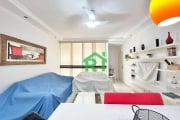 Apartamento beira mar, 4 dormitórios (1 suíte), 1 vaga, Pitangueiras, Guarujá/SP.