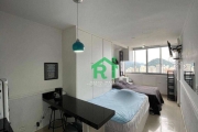 Kitnet Beira-Mar 1 Quarto (Suíte). Venda, 25m² R$400.000 - Pitangueiras - Guarujá/SP