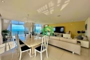 Apartamento frente mar com 3 dormitórios à venda, 200 m² por R$ 2.120.000 - Pitangueiras - Guarujá/SP