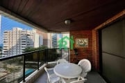 Apartamento à beira mar, com 3 dormitórios (3 Suítes), 2 vagas, área de lazer, Jardim Astúrias, Guarujá/SP