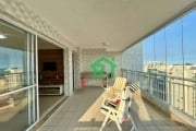 Apartamento à beira mar com 3 dormitórios (1 suíte), 2 vagas, área de lazer, Jardim Astúrias, Guarujá/SP