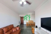 Apartamento com 3 dormitórios, 1 suíte,  1 vaga, com lazer à venda, 98 m² por R$ 600.000 - Enseada - Guarujá/SP