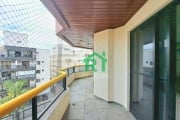 Apartamento com 3 dormitórios, 1 suíte, 1 vaga, Lazer, à venda, 98 m² por R$ 550.000 - Enseada - Guarujá/SP