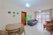 Apartamento com vista pro mar, 3 dormitórios, 1 vaga, 90 m²,  à venda por R$ 640.000 - Pitangueiras - Guarujá/SP