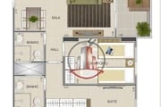 Apartamento com 2 dormitórios à venda, 69 m² por R$ 455.000 - Vila Assunção - Praia Grande/SP