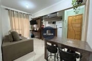 Apartamento com 2 dormitórios à venda, 55 m² por R$ 370.000,00 - Vila Guilhermina - Praia Grande/SP