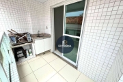 Apartamento com 1 dormitório com Sacada Gourmet à venda, 43 m² por R$ 270.000 - Vila Guilhermina - Praia Grande/SP