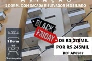 Apartamento com 1 dormitório à venda, 54 m² por R$ 245.000,00 - Aviação - Praia Grande/SP