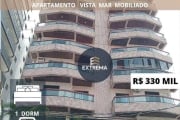 Apartamento com  vista para o mar  com 1 dormitório à venda, por R$ 330.000 - Tupi - Praia Grande/SP