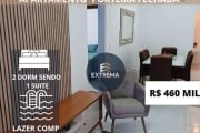 Apartamento  Porteira Fechada com 2 dormitórios sendo 1 suite à venda, 77 m² por R$ 460.000 - Tupi - Praia Grande/SP