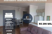 Apartamento Mobiliado com 1 dormitório à venda, 45 m² por R$ 290.000 - Vila Tupi - Praia Grande/SP