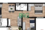 Apartamento à venda, 37 m² por R$ 276.000,00 - Vila dos Andradas - São Paulo/SP