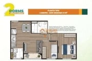 Apartamento com 2 dormitórios à venda, 41 m² por R$ 315.600,00 - Picanco - Guarulhos/SP