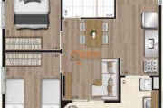 Apartamento com 2 dormitórios à venda, 44 m² por R$ 388.400,00 - Vila Antonieta - Guarulhos/SP