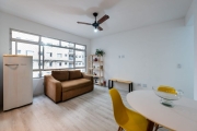 lindo apartamento de 1 dormitório pronto para morar em santos.