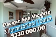 3 dormitórios / 1 Suíte/ Com elevador / Portaria 24h