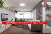 Apartamento de 2 quartos, 1 vaga, 97m², Rua Arthur Prado, 538 - Bela Vista, Ed. Ischia