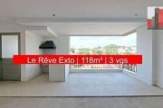 Apartamento Rua Cuevas, 100 - City Lapa, 118m², 2 suítes, 3 vagas, Le Rêve Exto