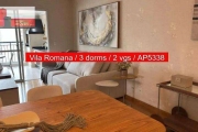 Apartamento R. Jeroaquara, 410 - Vila Romana, 3 quartos, 94m², Quality House Lapa