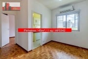 Apartamento R. Artur de Azevedo, 1170 - Pinheiros, 1 quarto, 45m², 1 vaga, Ed. Ivete