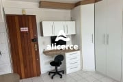 Apartamento 01 dormitório, 100m da beira mar continental em excelente localização