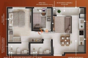 Apartamento com 2 dormitórios 1 suíte à venda, 48 m² por R$ 442.447 - Hauer - Curitiba/PR